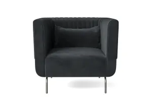 Jackson Armchair Dark Grey Velvet