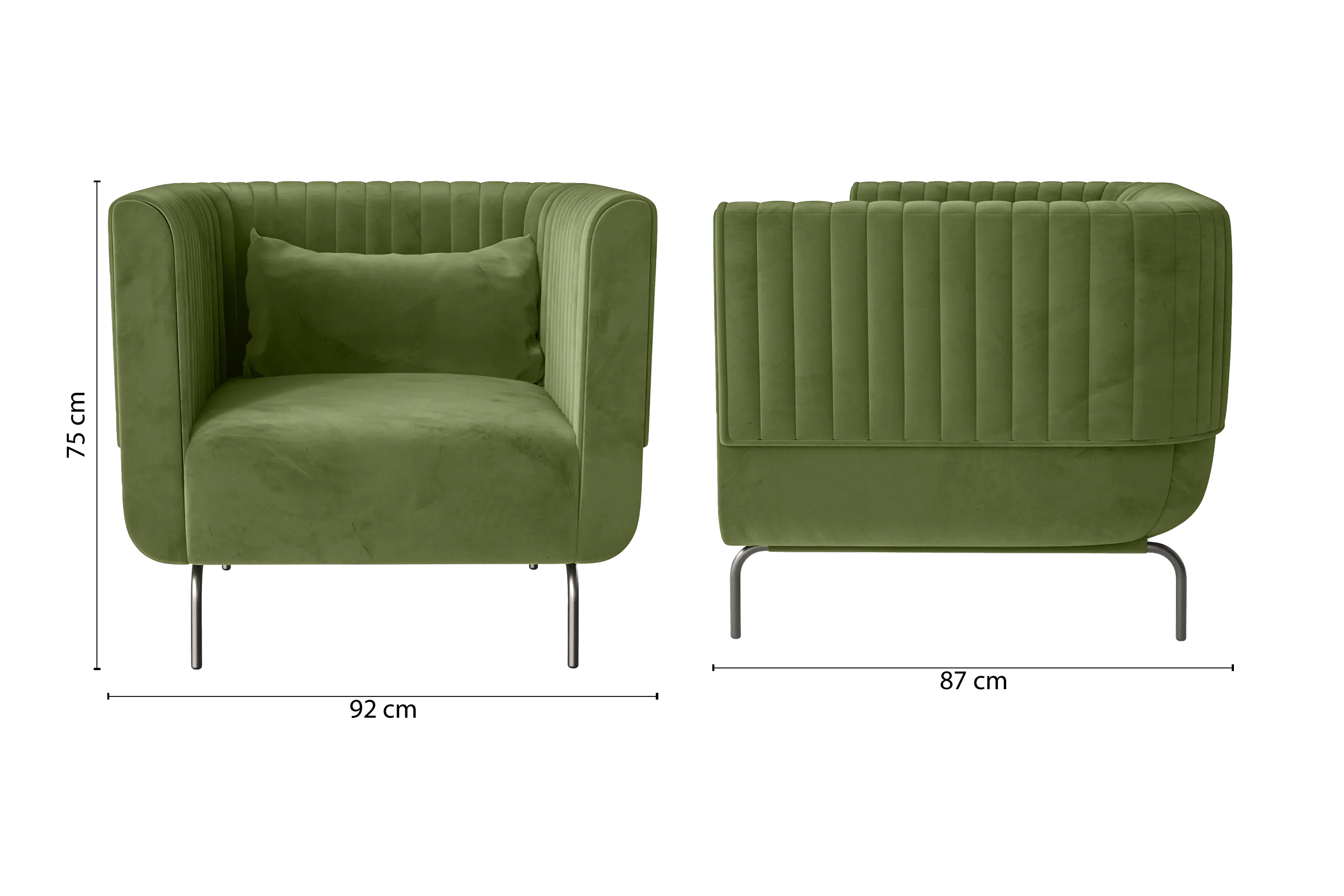 Jackson Armchair Lime Velvet