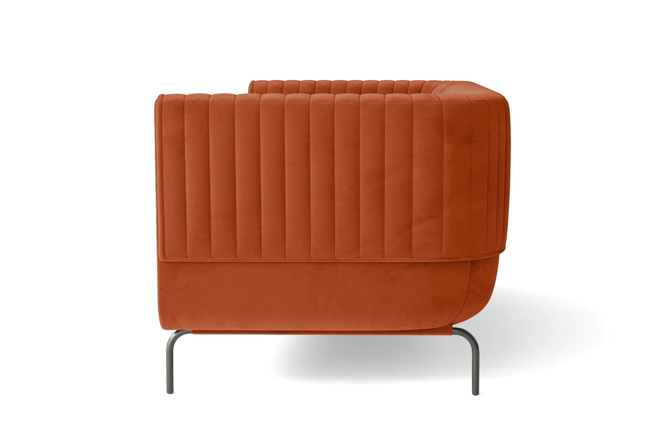 Jackson Armchair Orange Velvet