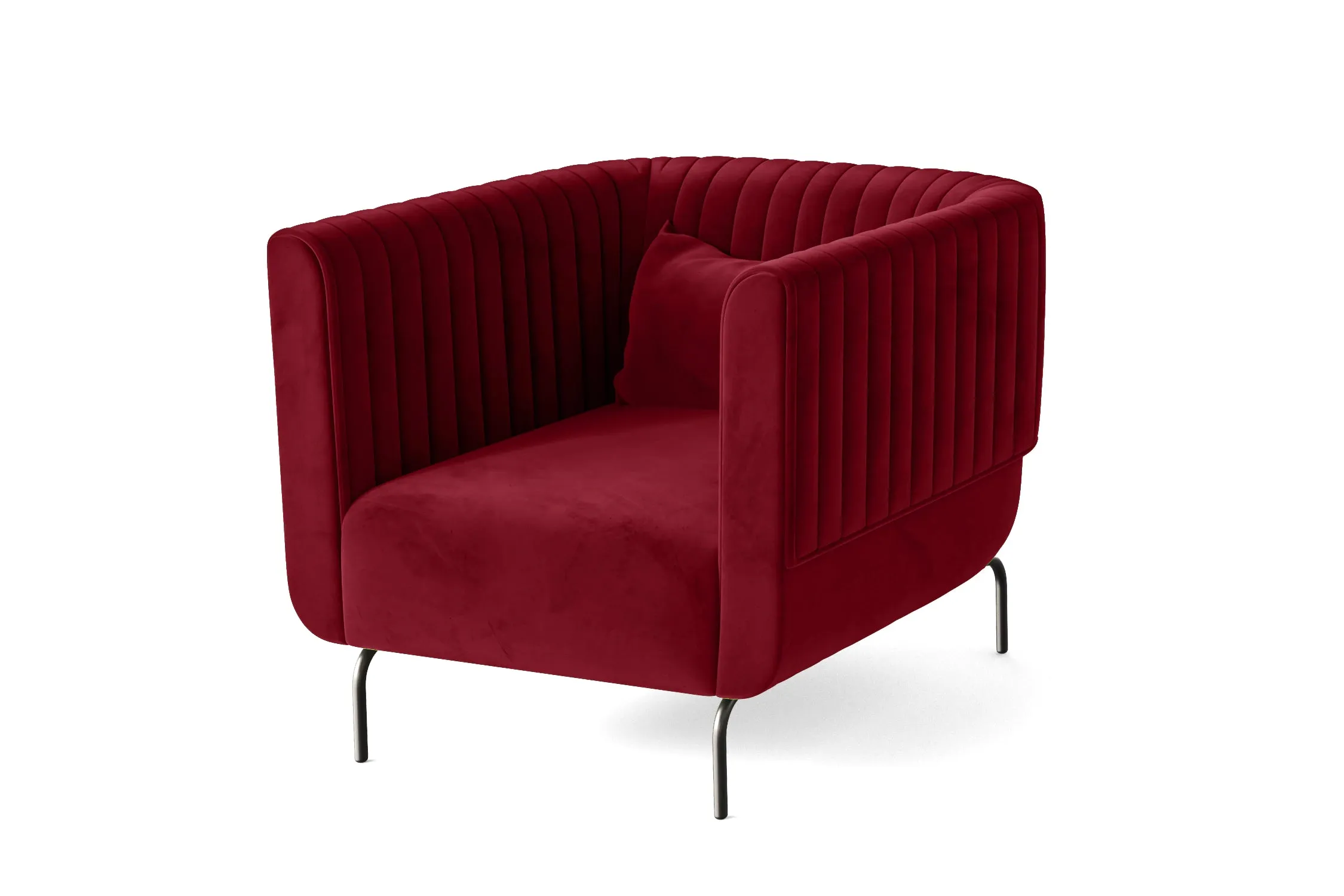 Jackson Armchair Red Velvet