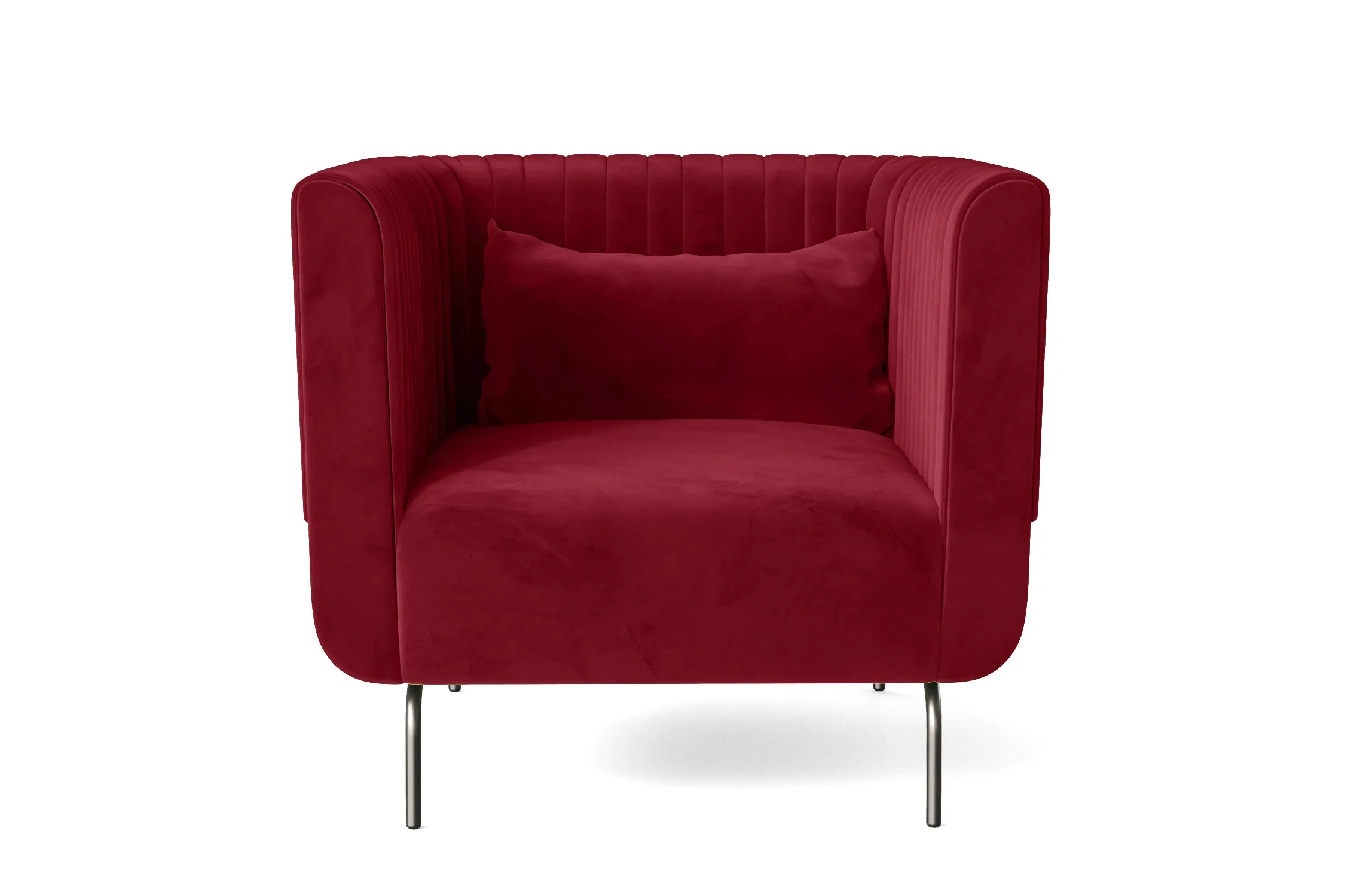 Jackson Armchair Red Velvet