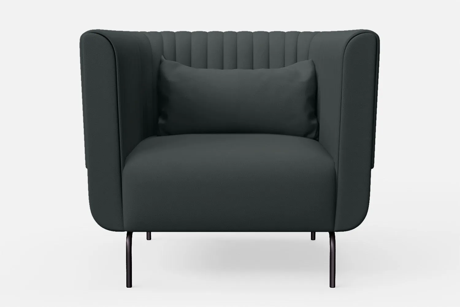 Jackson Armchair Slate Leather