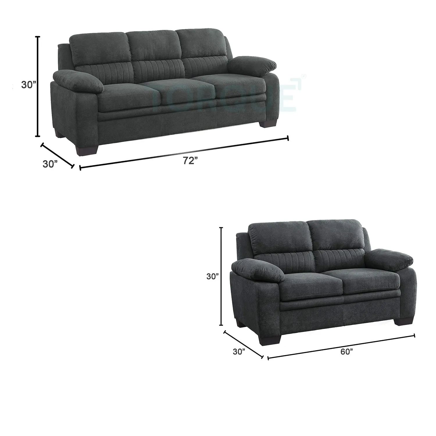 Jett  Premium Fabric Sofa Set