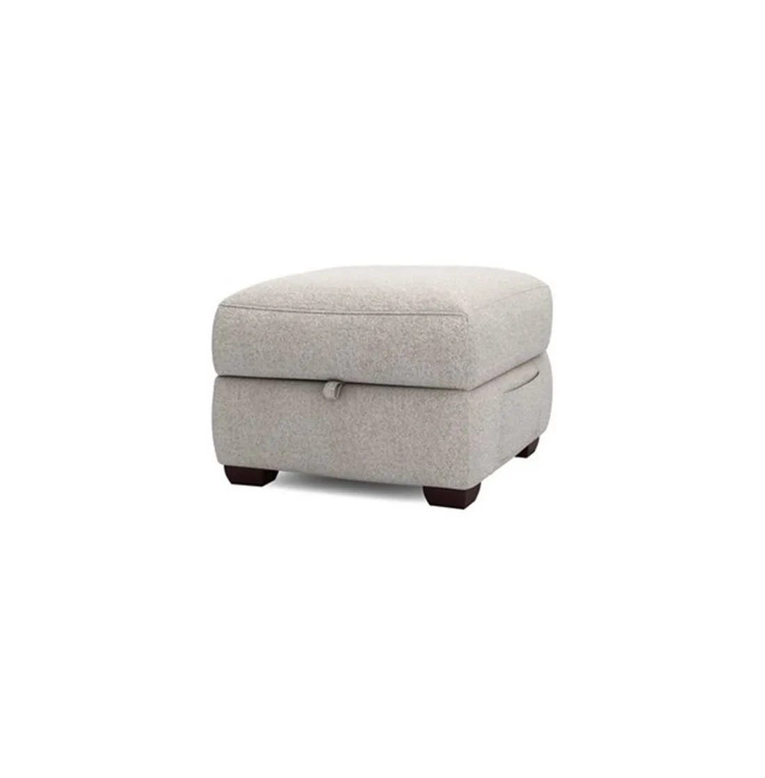 Lancer Square Shape Fabric Ottoman Pouffe Puffy for Foot Rest Home Furniture