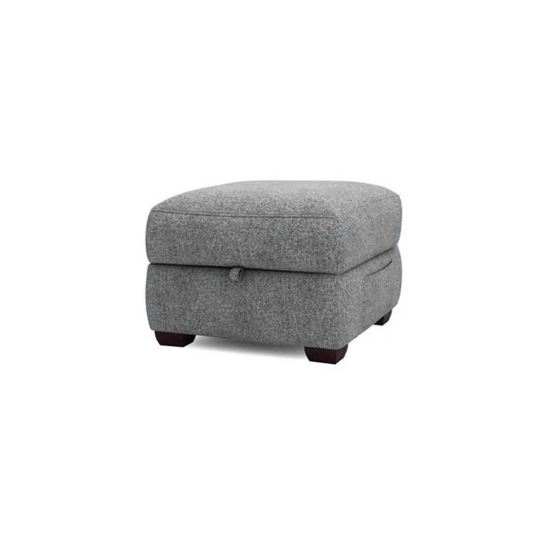 Lancer Square Shape Fabric Ottoman Pouffe Puffy for Foot Rest Home Furniture