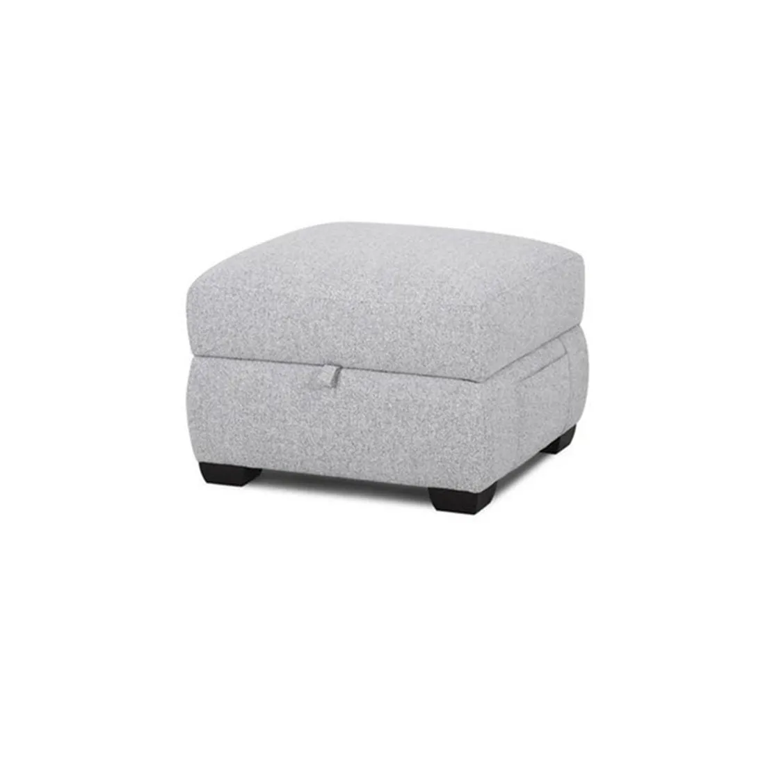 Lancer Square Shape Fabric Ottoman Pouffe Puffy for Foot Rest Home Furniture