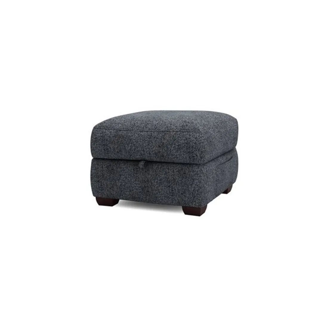 Lancer Square Shape Fabric Ottoman Pouffe Puffy for Foot Rest Home Furniture