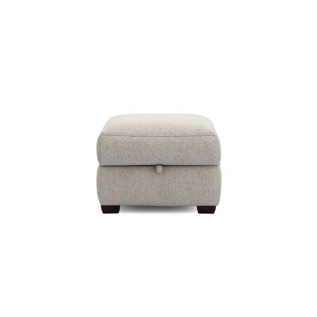 Lancer Square Shape Fabric Ottoman Pouffe Puffy for Foot Rest Home Furniture