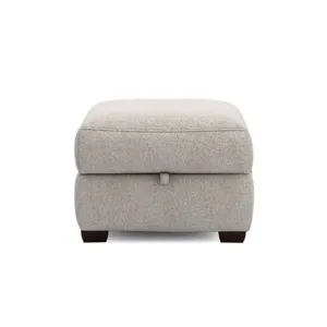 Lancer Square Shape Fabric Ottoman Pouffe Puffy for Foot Rest Home Furniture