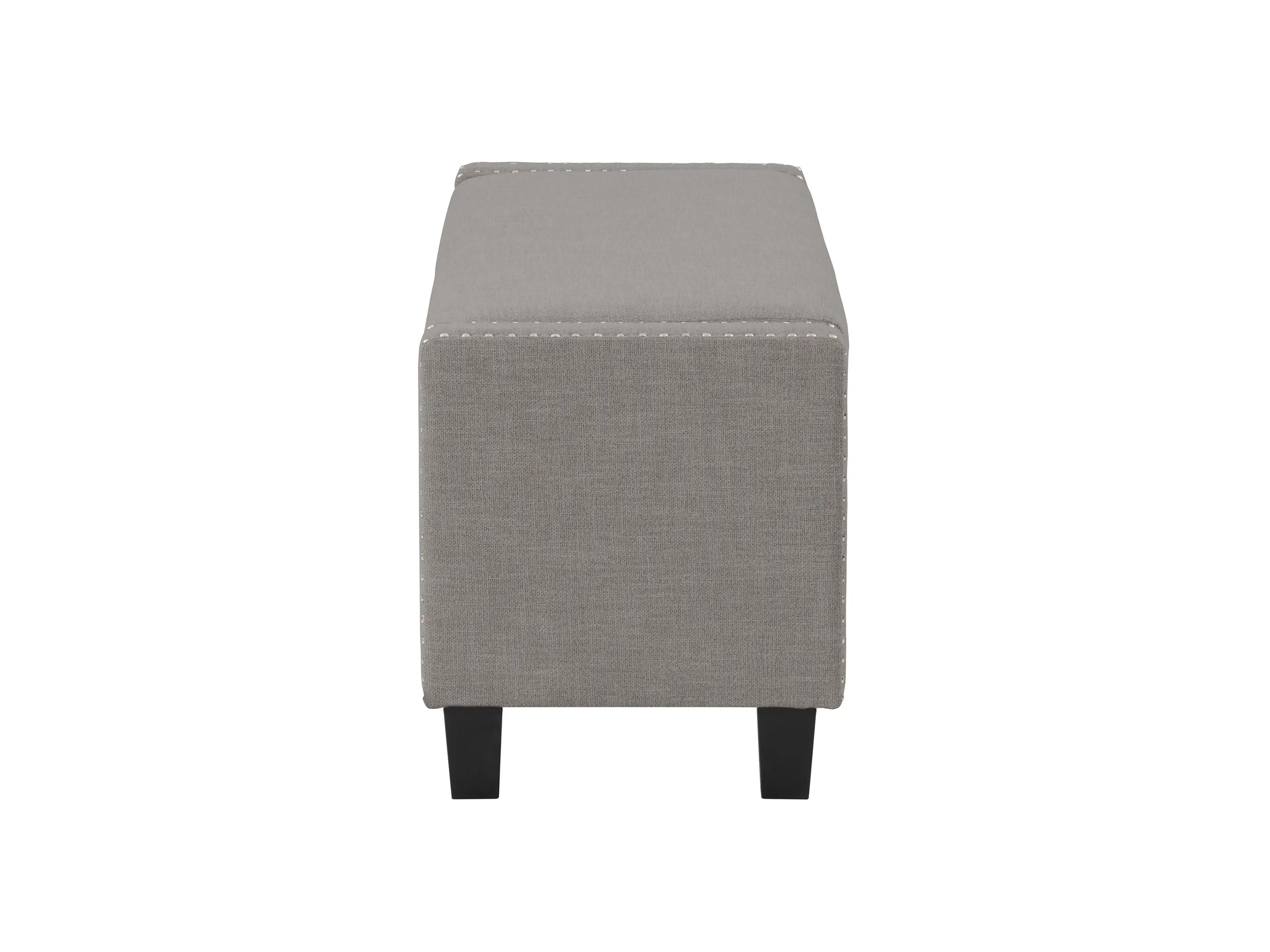 Light Grey Storage Ottoman