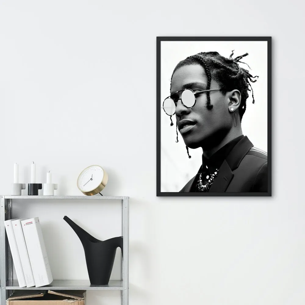 Luxury Fashion Asap Rocky Poster PRINTABLE WALL ART, Designer Wall Art, Printable Luxury Fashion Wall Art, Hypebeast Poster, Black & White Décor