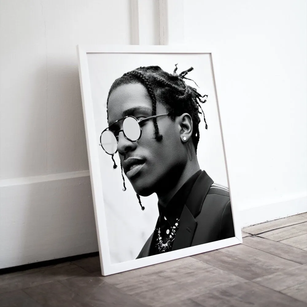 Luxury Fashion Asap Rocky Poster PRINTABLE WALL ART, Designer Wall Art, Printable Luxury Fashion Wall Art, Hypebeast Poster, Black & White Décor