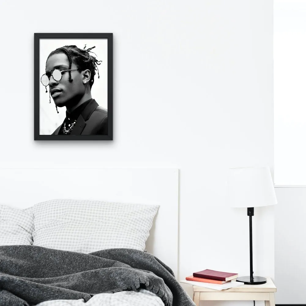 Luxury Fashion Asap Rocky Poster PRINTABLE WALL ART, Designer Wall Art, Printable Luxury Fashion Wall Art, Hypebeast Poster, Black & White Décor