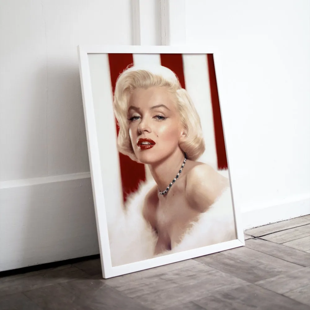 Marilyn Monroe Glam Poster PRINTABLE WALL ART, Marilyn Monroe Photo, Pop Culture Poster, Old Hollywood, Glam Wall Decor, Fashion Poster