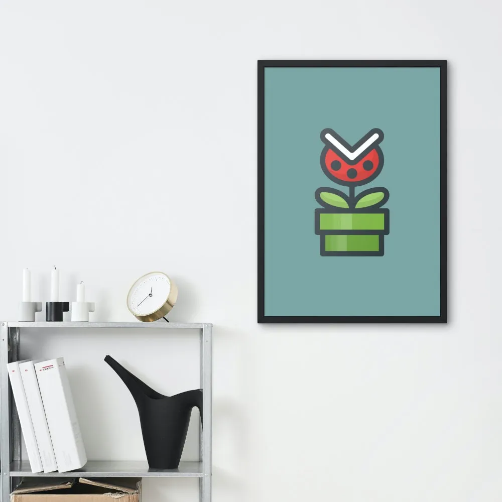 Mario Flower Poster PRINTABLE ART, Gaming Poster, Super Mario Poster, 80S Nostalgia, Video Game Posters