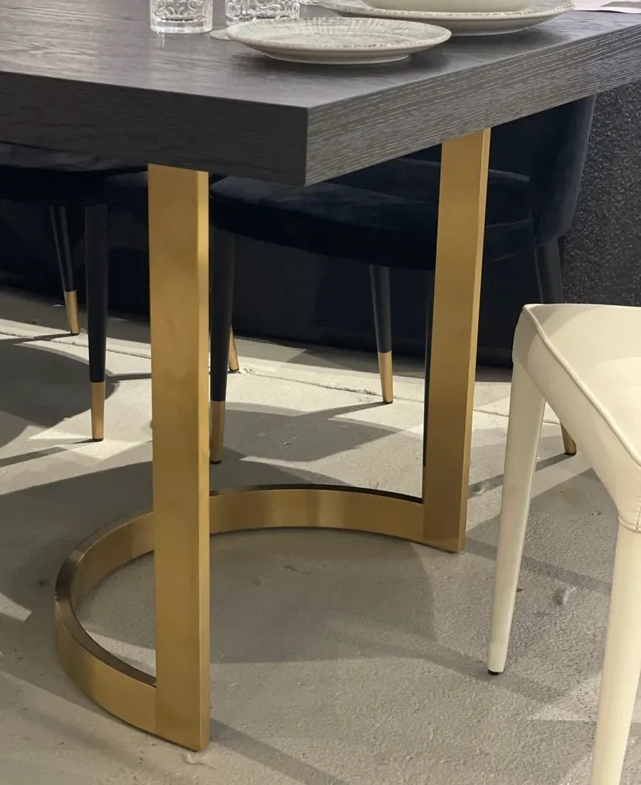 Marlowe Black & Gold Dining Table