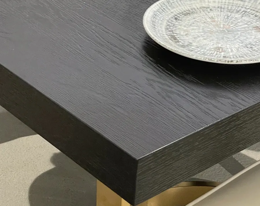 Marlowe Black & Gold Dining Table