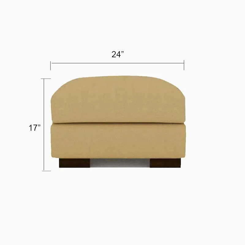 Mendoza Square Shape Fabric Ottoman Pouffes