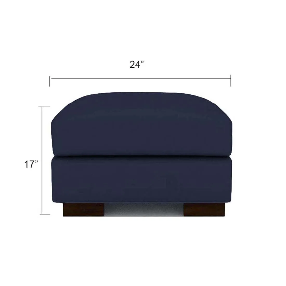 Mendoza Square Shape Fabric Ottoman Pouffes