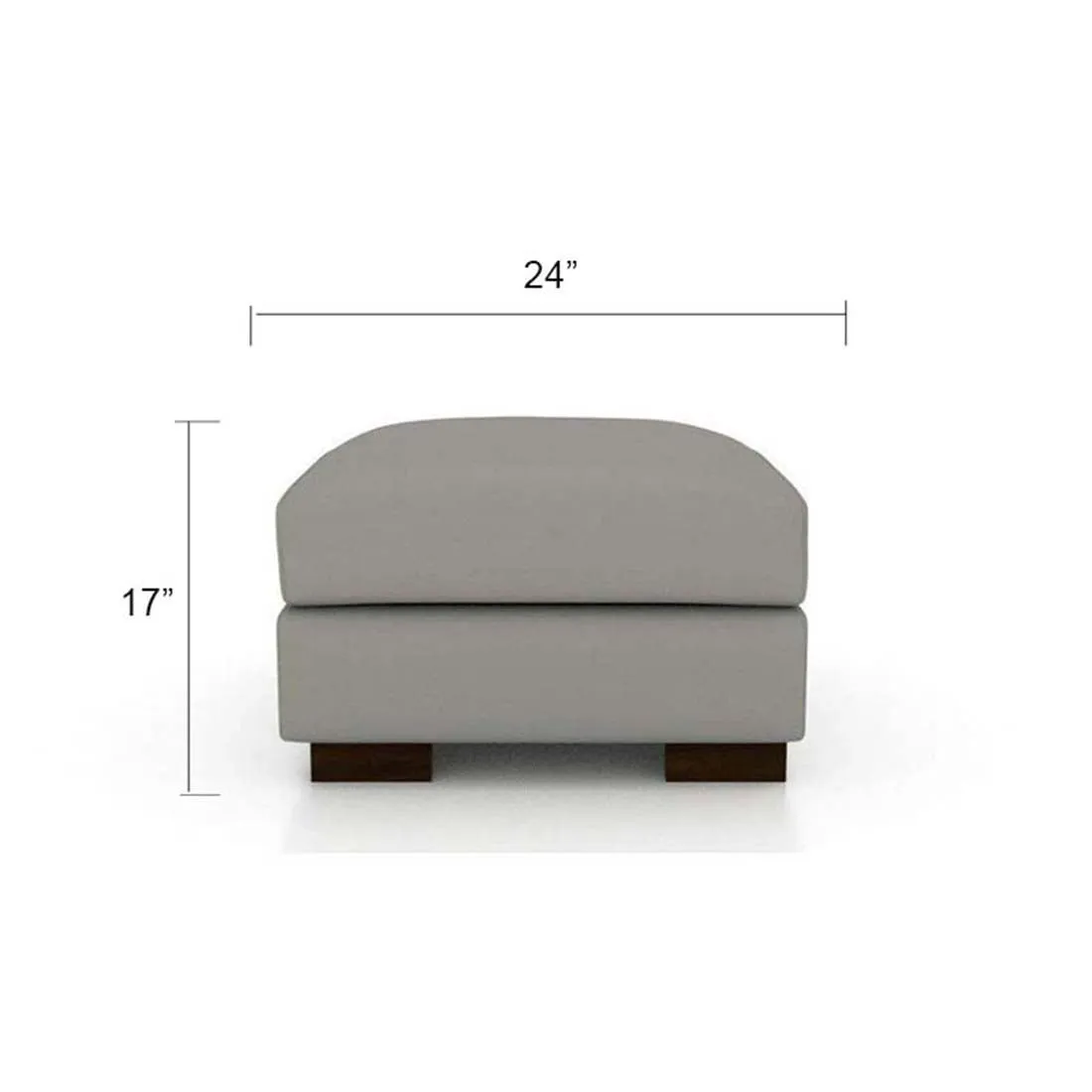 Mendoza Square Shape Fabric Ottoman Pouffes