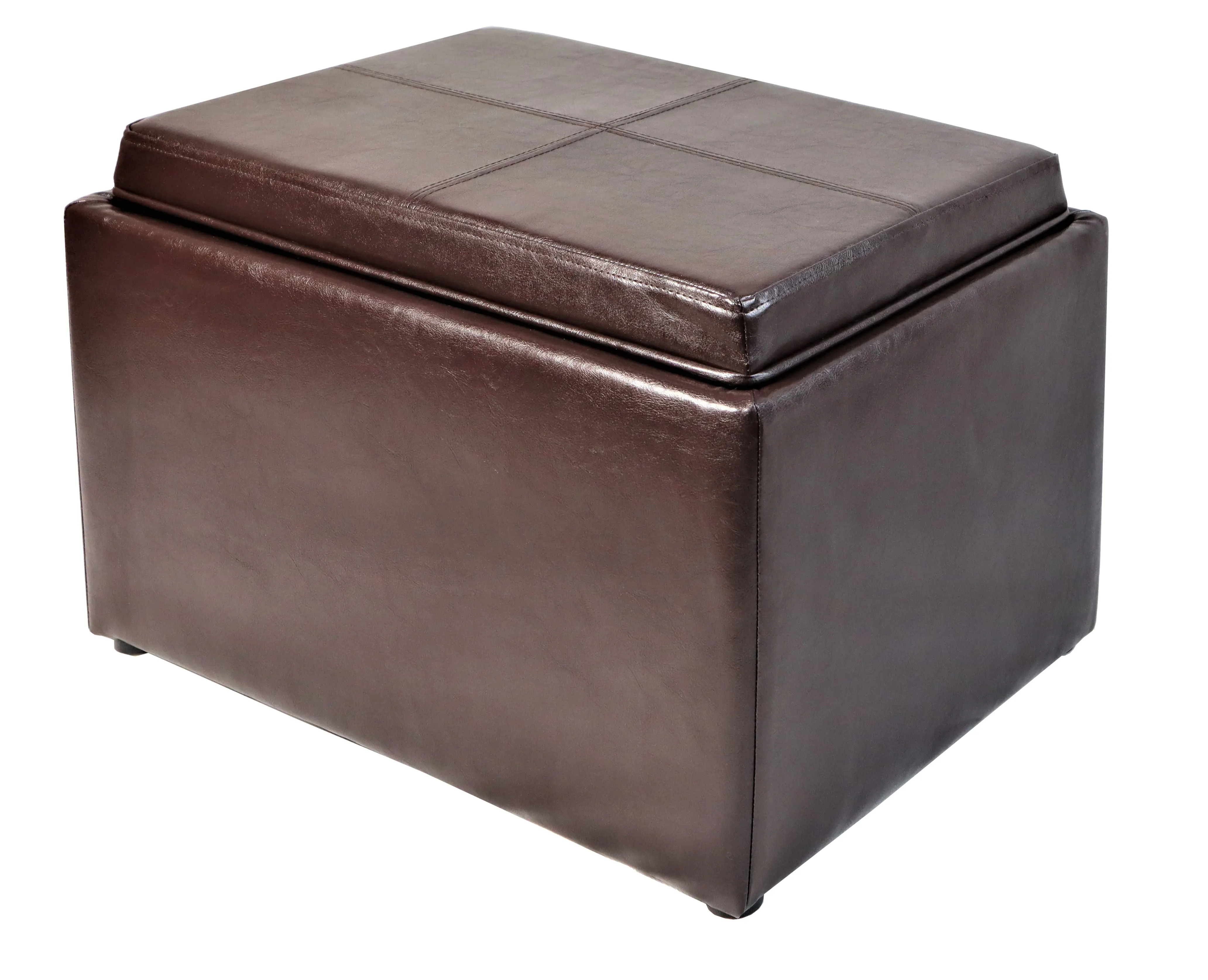 Merton Brown Storage Ottoman Bench