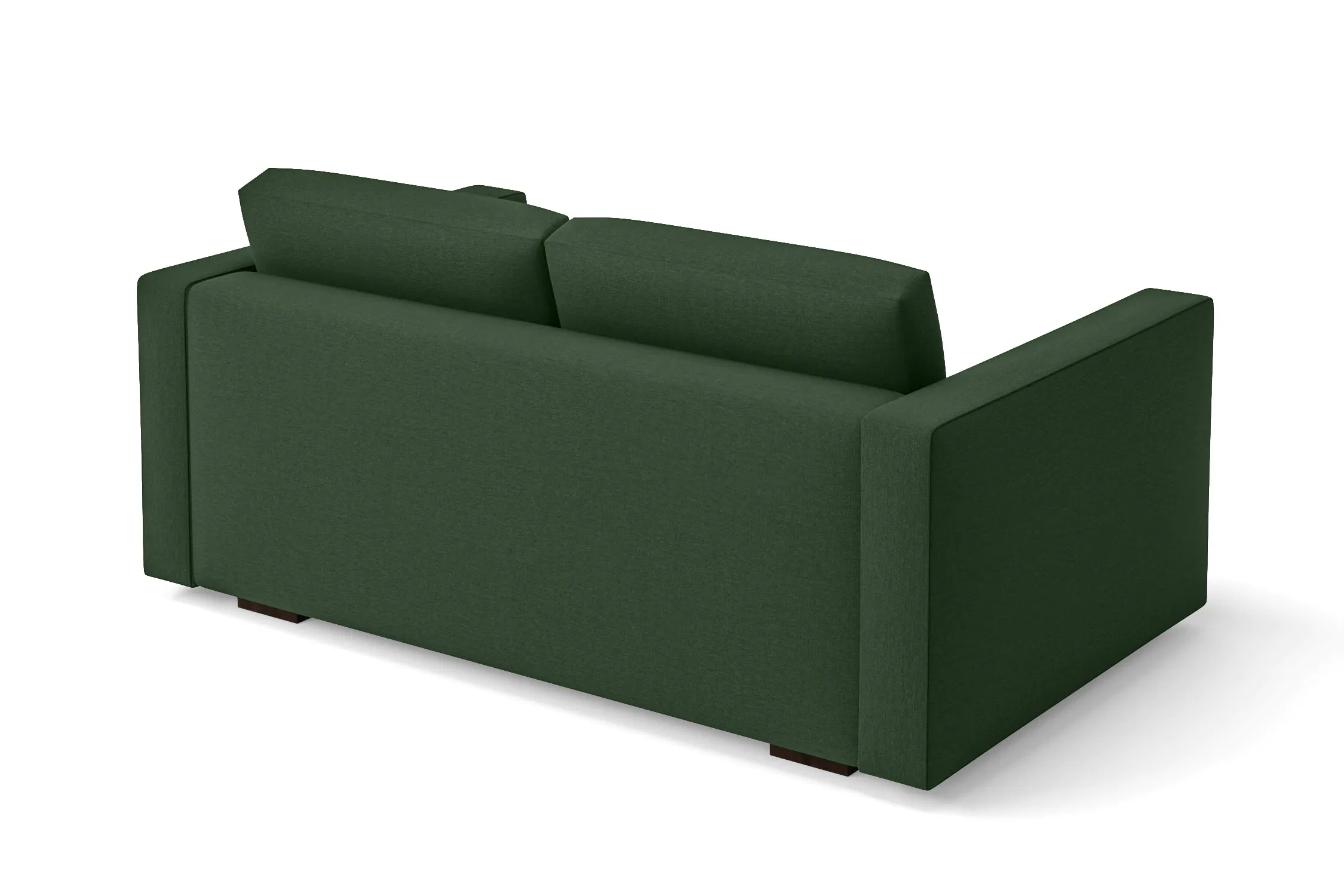 Messina 2 Seater Sofa Forest Green Linen Fabric