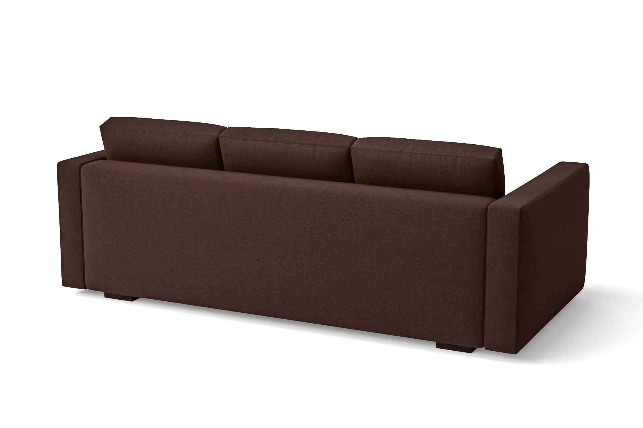 Messina 3 Seater Sofa Coffee Brown Linen Fabric