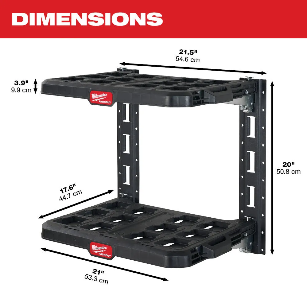 Milwaukee 48-22-8480 PACKOUT 2-Shelf Racking Kit