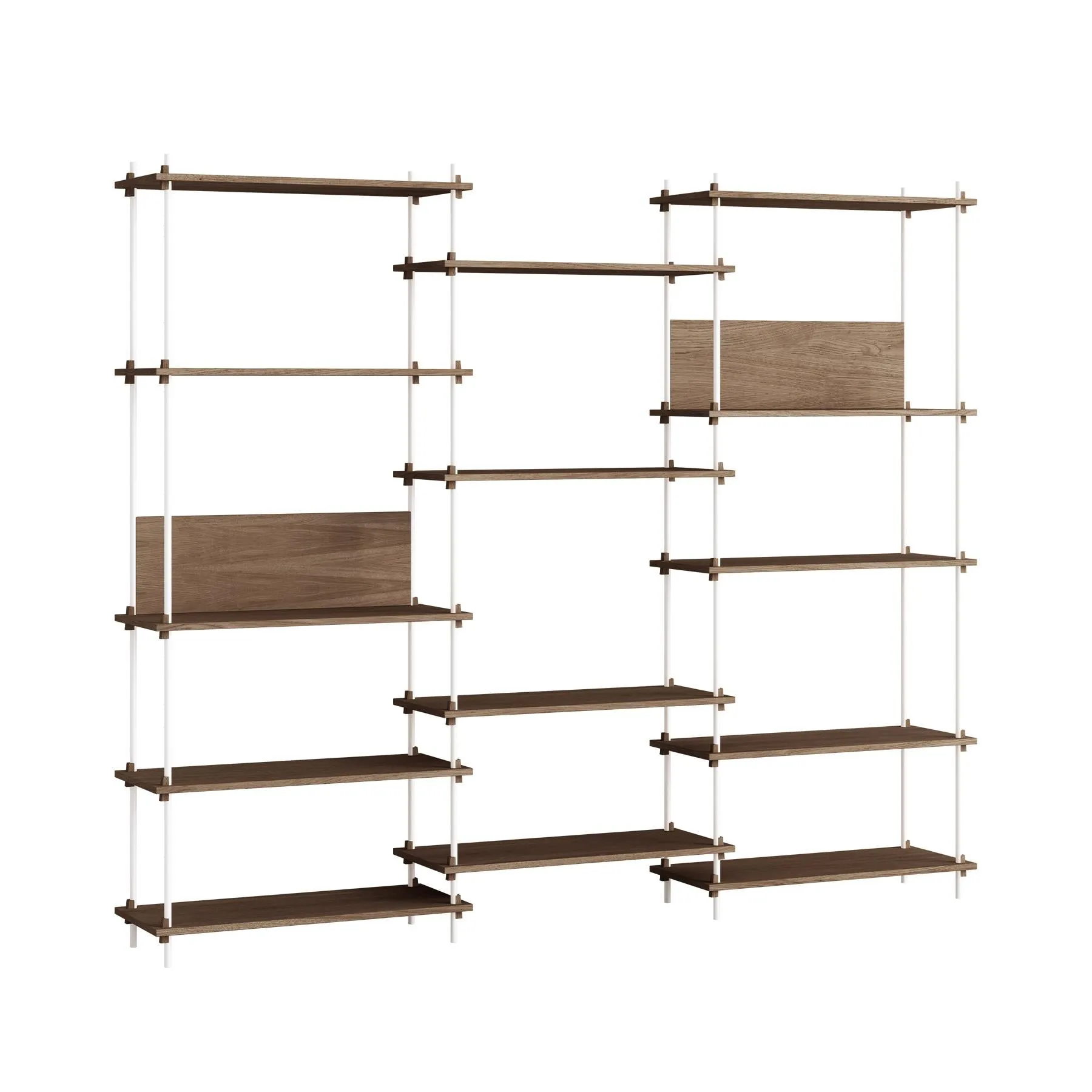 MOEBE triple shelving system with 2 L shelves