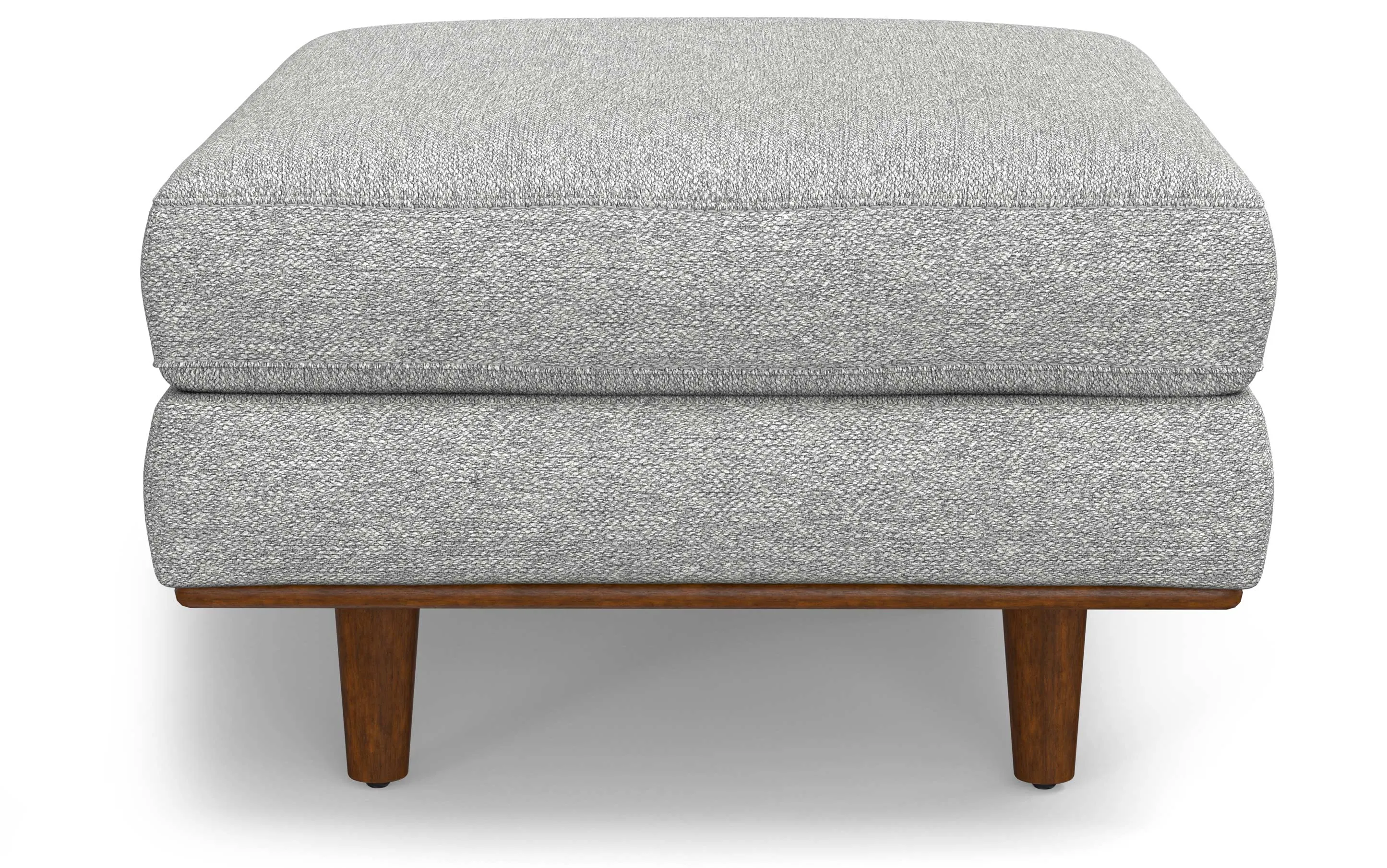 Morrison Ottoman in Woven-Blend Fabric