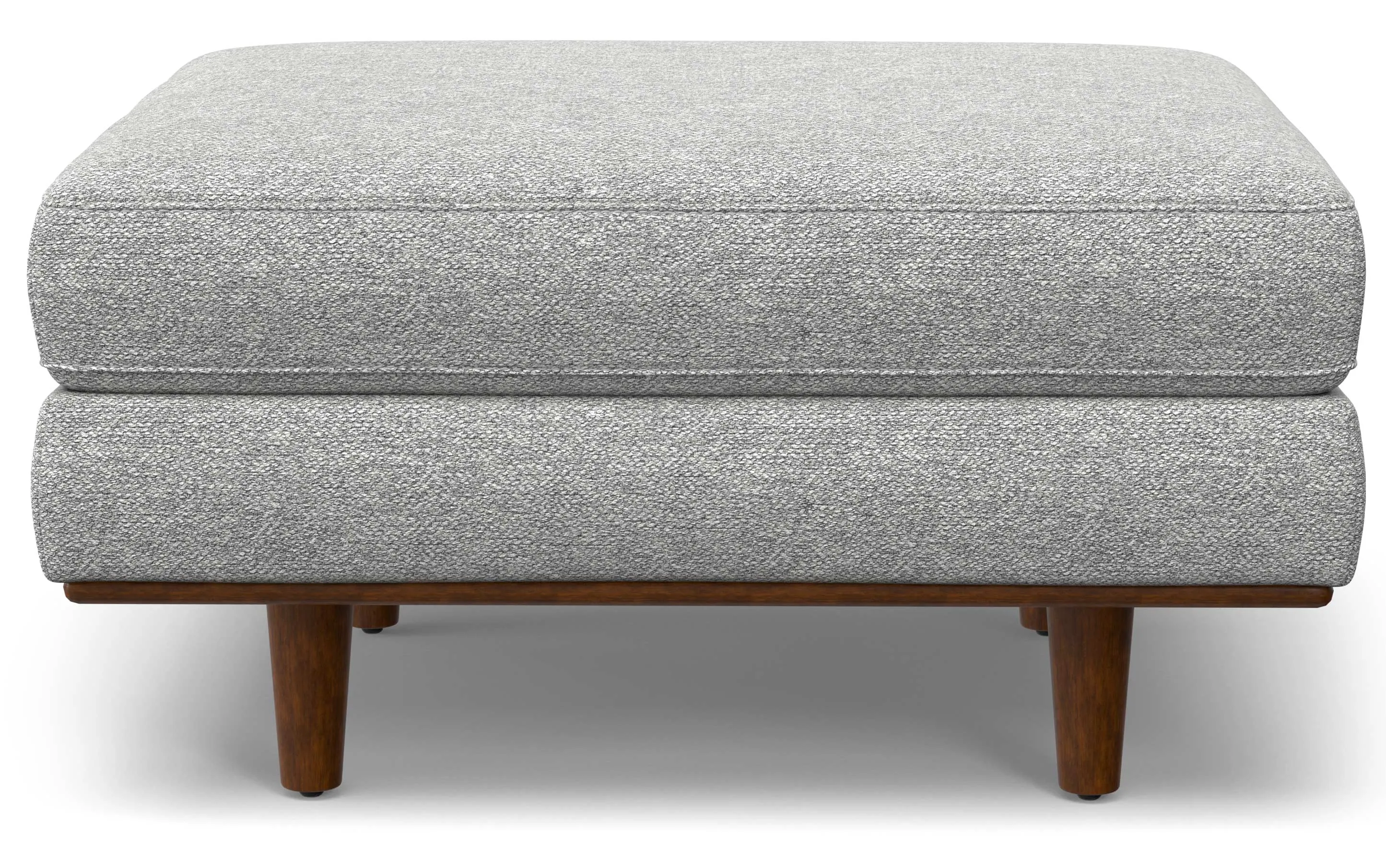 Morrison Ottoman in Woven-Blend Fabric