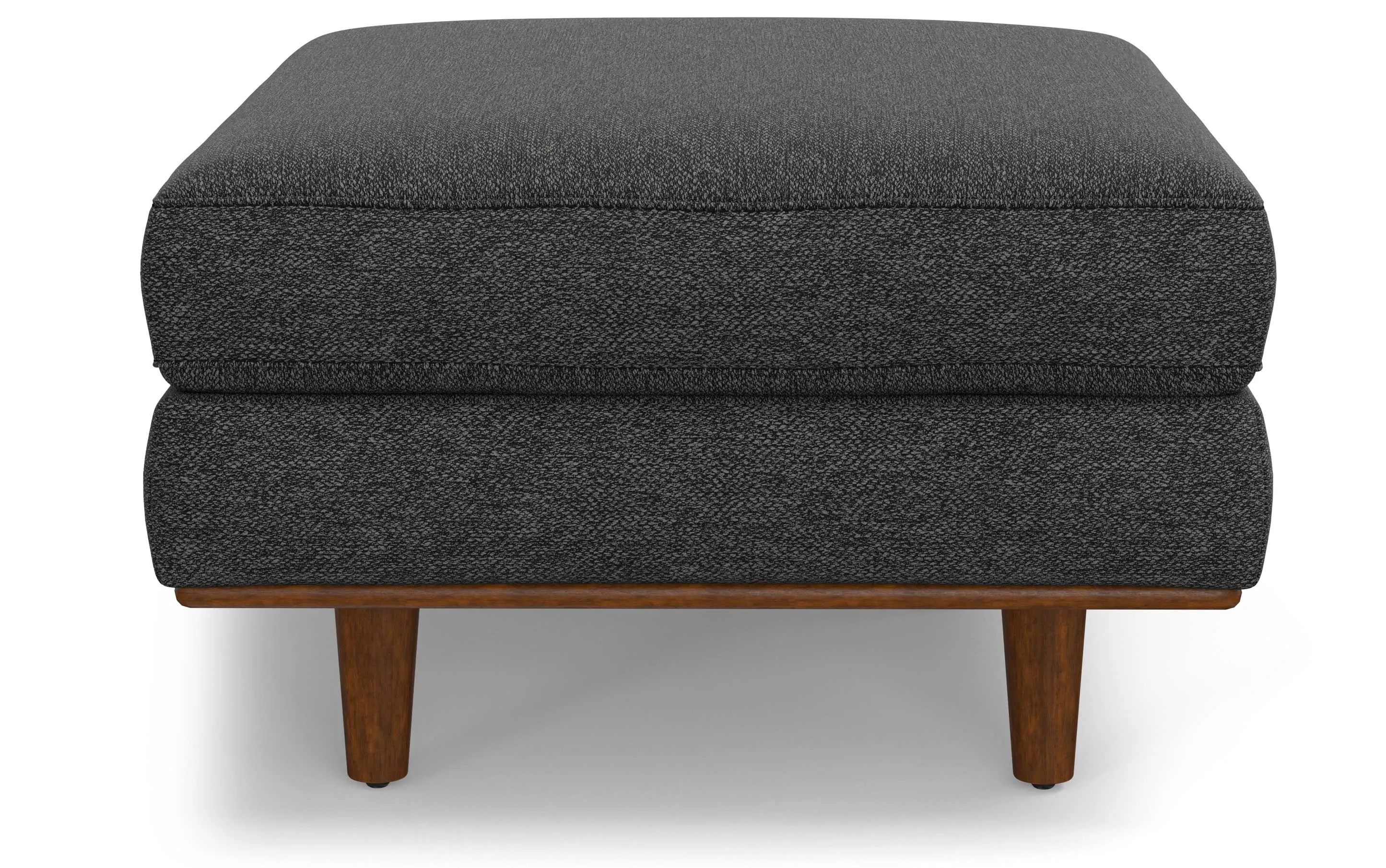 Morrison Ottoman in Woven-Blend Fabric