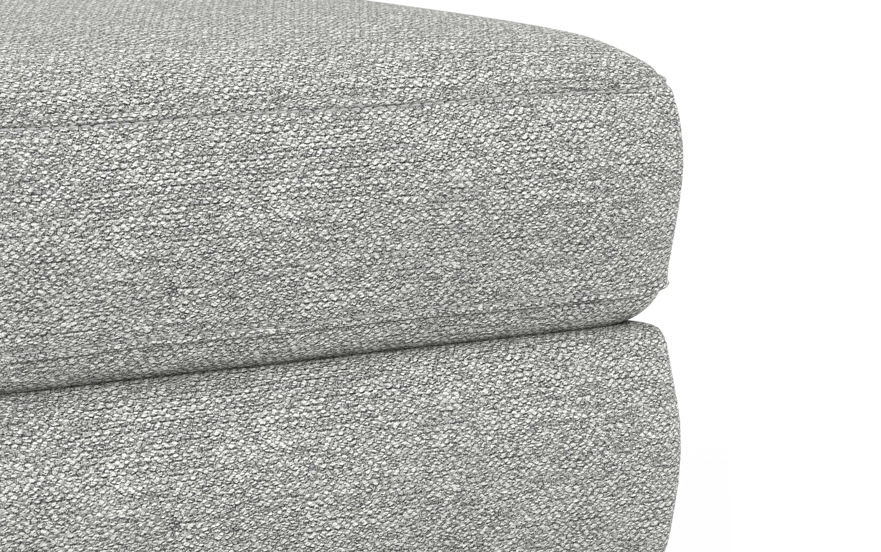 Morrison Ottoman in Woven-Blend Fabric