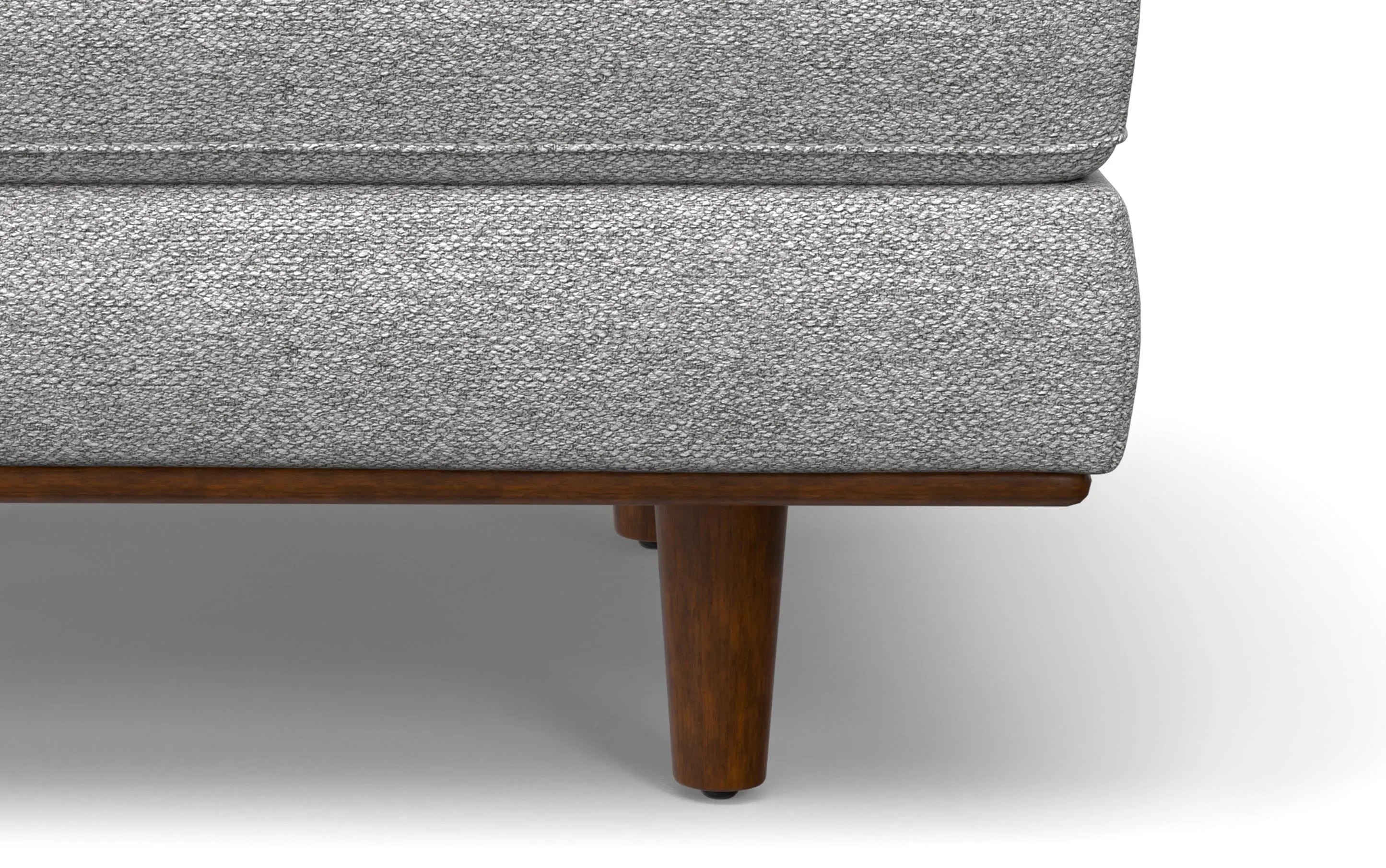 Morrison Ottoman in Woven-Blend Fabric