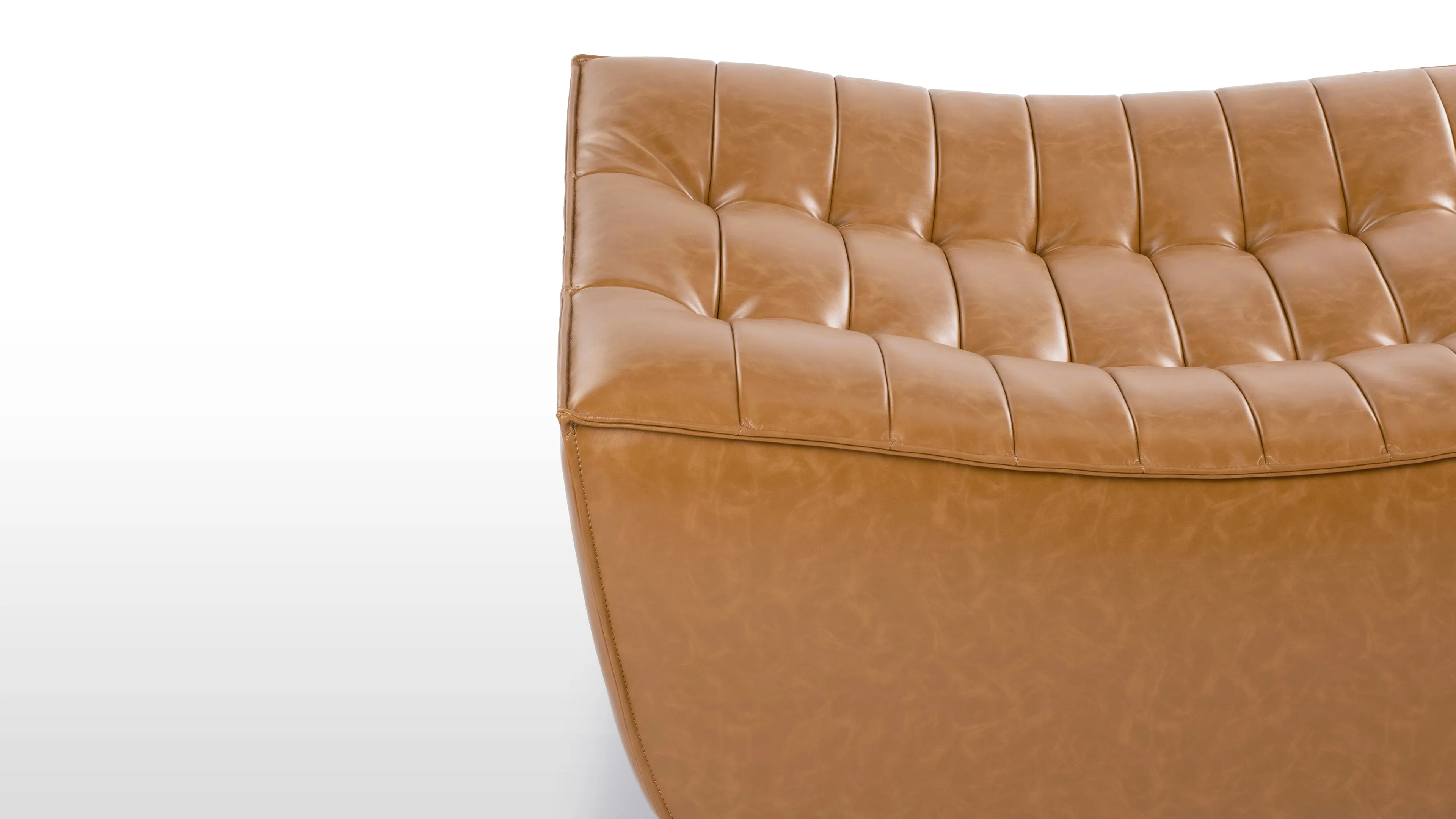 N701 - N701 Module, Ottoman, Bourbon Vegan Leather