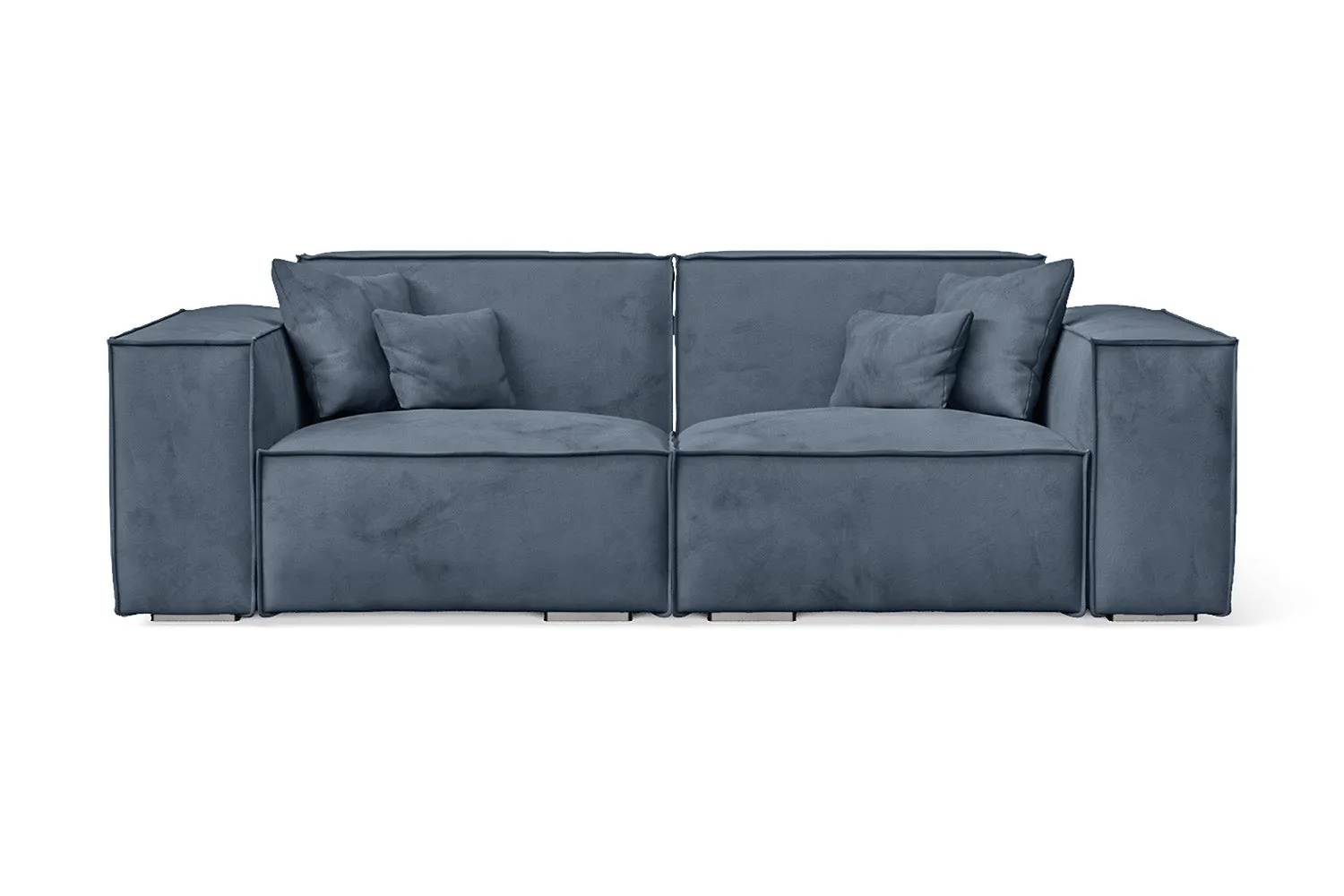 Naples 2 Seater Sofa Baby Blue Velvet