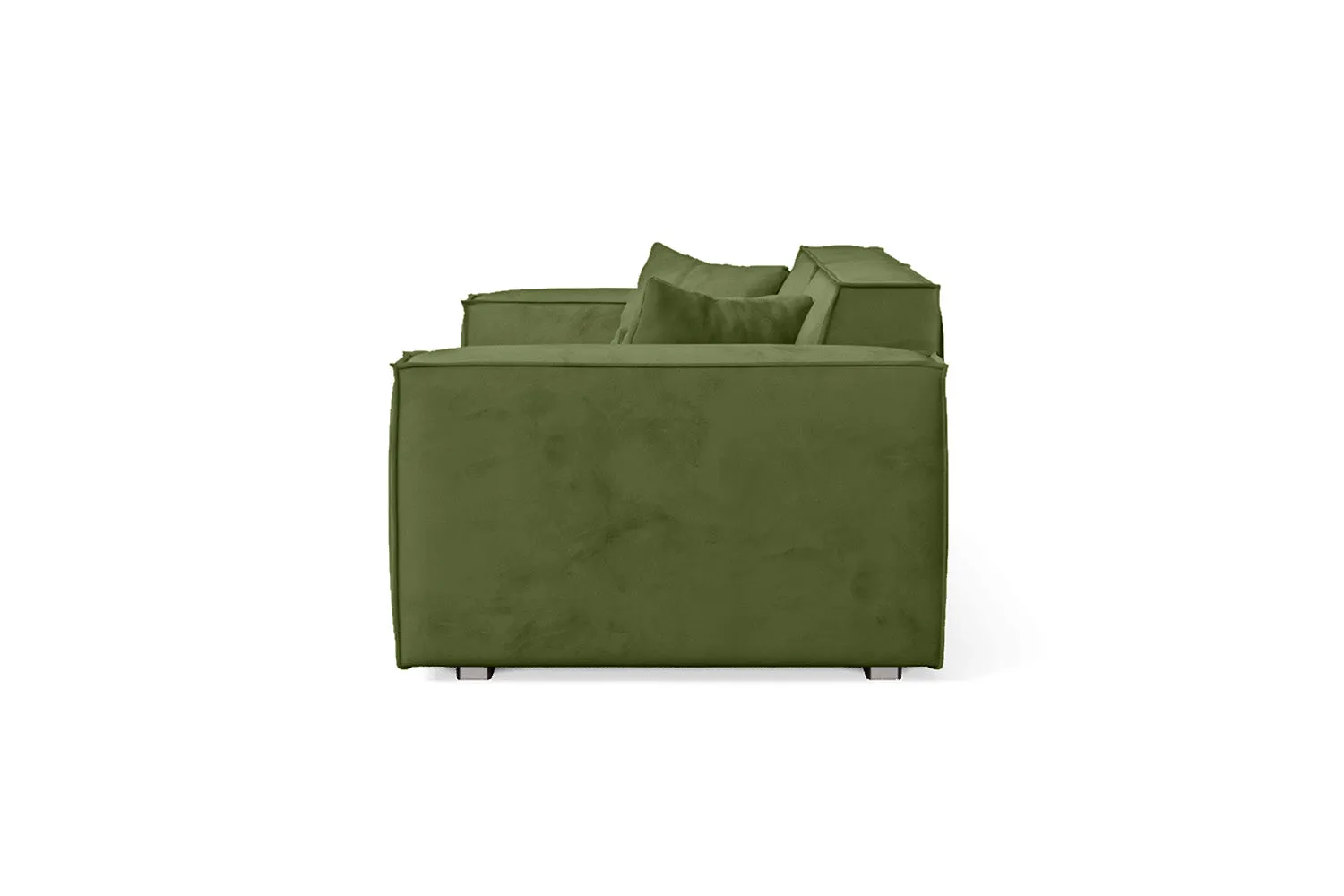 Naples 2 Seater Sofa Lime Velvet