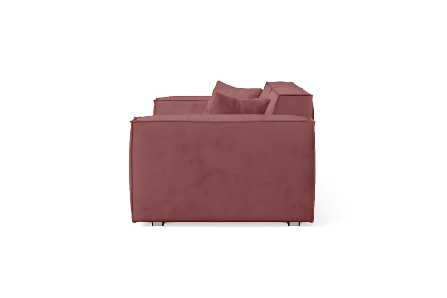 Naples 2 Seater Sofa Pink Velvet