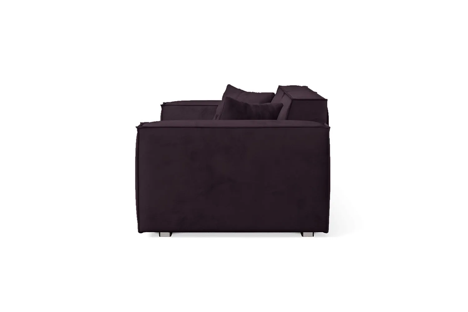 Naples 2 Seater Sofa Purple Velvet