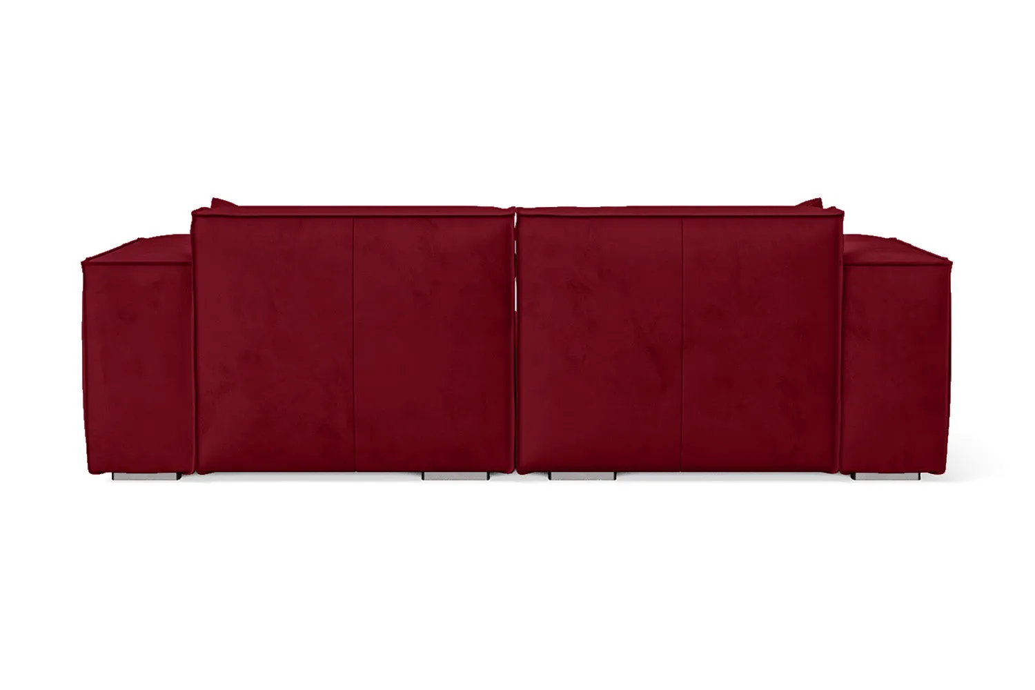 Naples 2 Seater Sofa Red Velvet