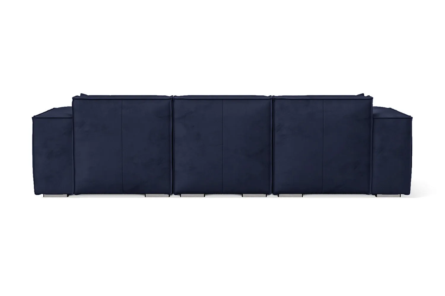 Naples 3 Seater Sofa Dark Blue Velvet