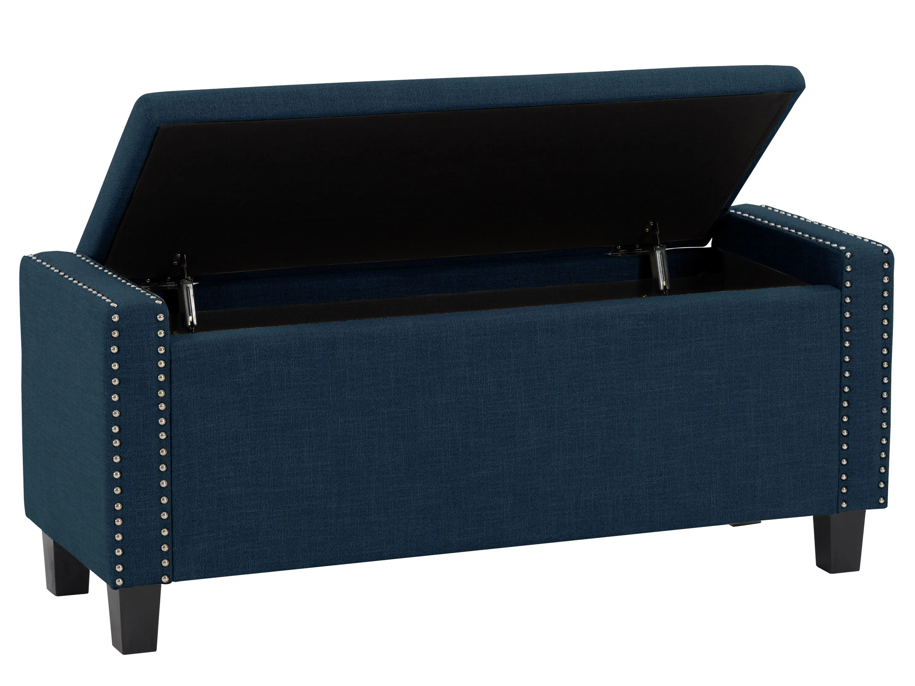 Navy Blue Storage Ottoman