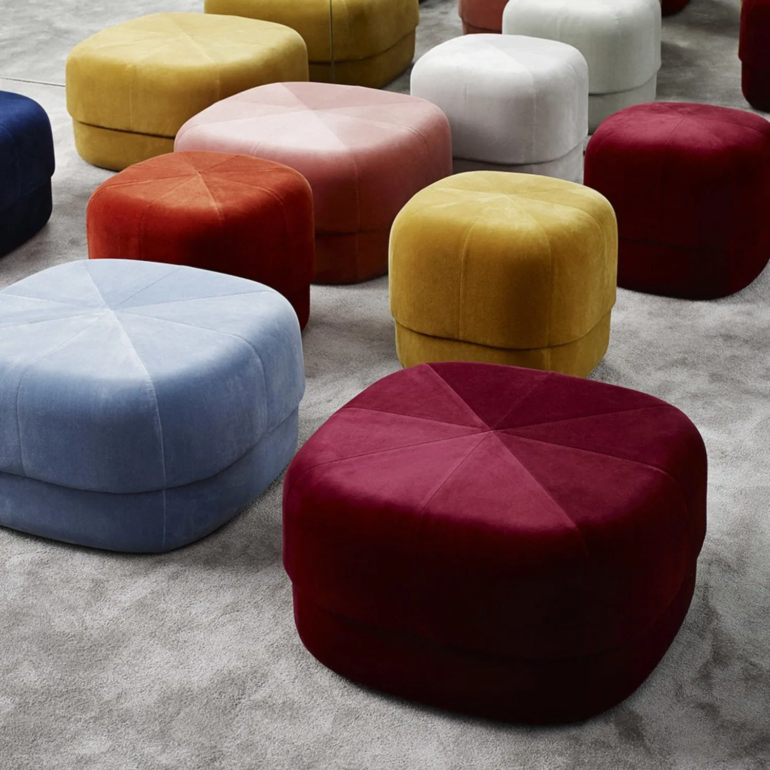 normann copenhagen | circus pouf | dark red large