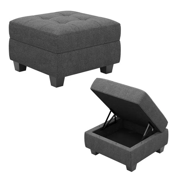 Orella Square Shape Ottoman Pouffes For Sitting Foot Rest Puffy Stools For Living Room