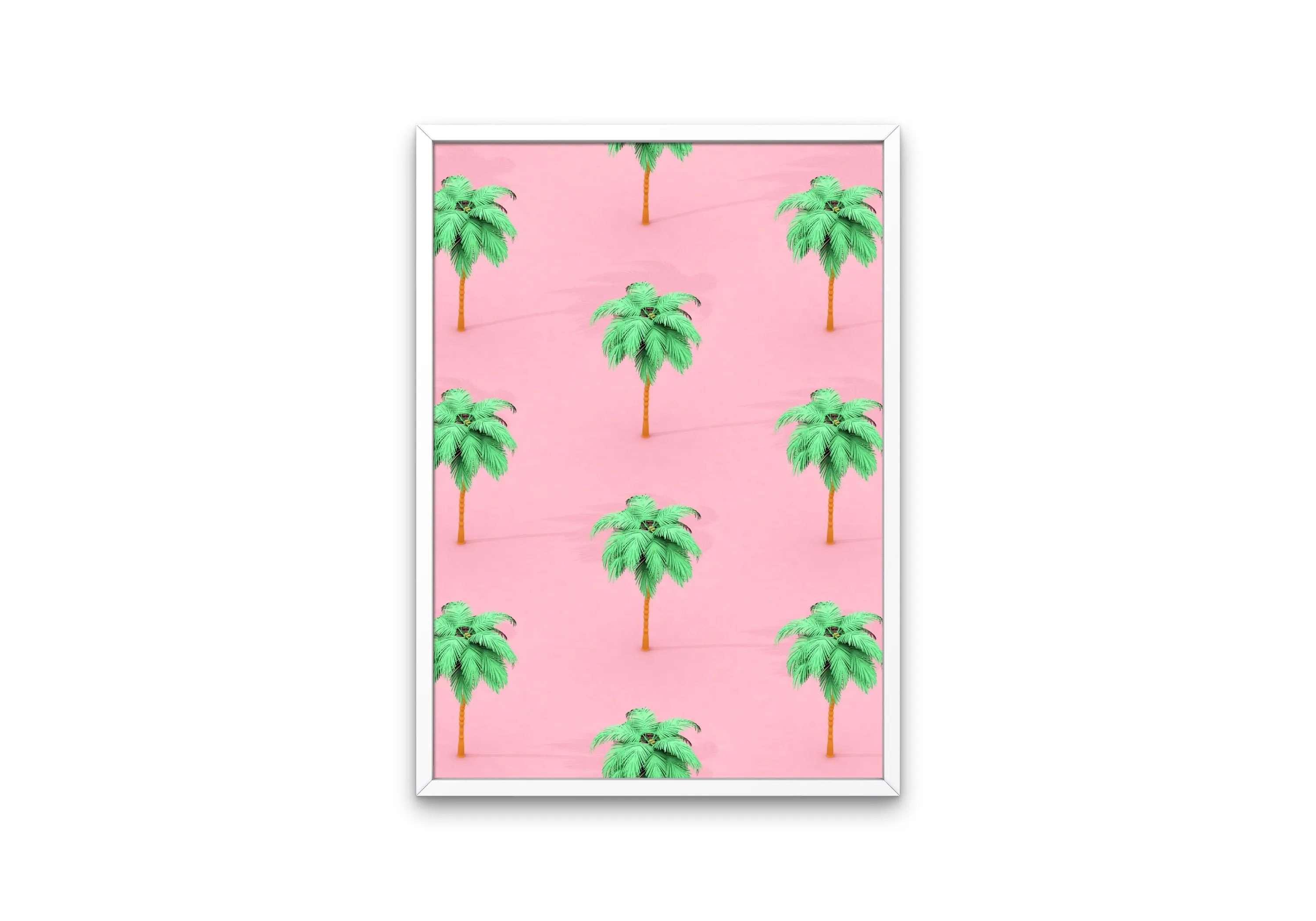 Palm Tree Preppy Poster PRINTABLE ART, Tropical Warm Patterns, Preppy Wall Art, Palm Tree Poster, Printable Palm Tree, Pink Palm Tree