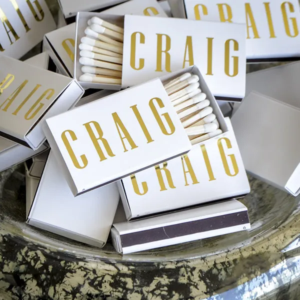 Personalized Wedding Matchboxes