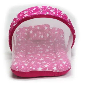 Pink Star -  Kradyl Kroft Bassinet Style Mosquito Net Bedding for Infants