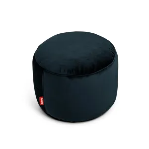 Point Velvet Ottoman and footrest<br> Blue night