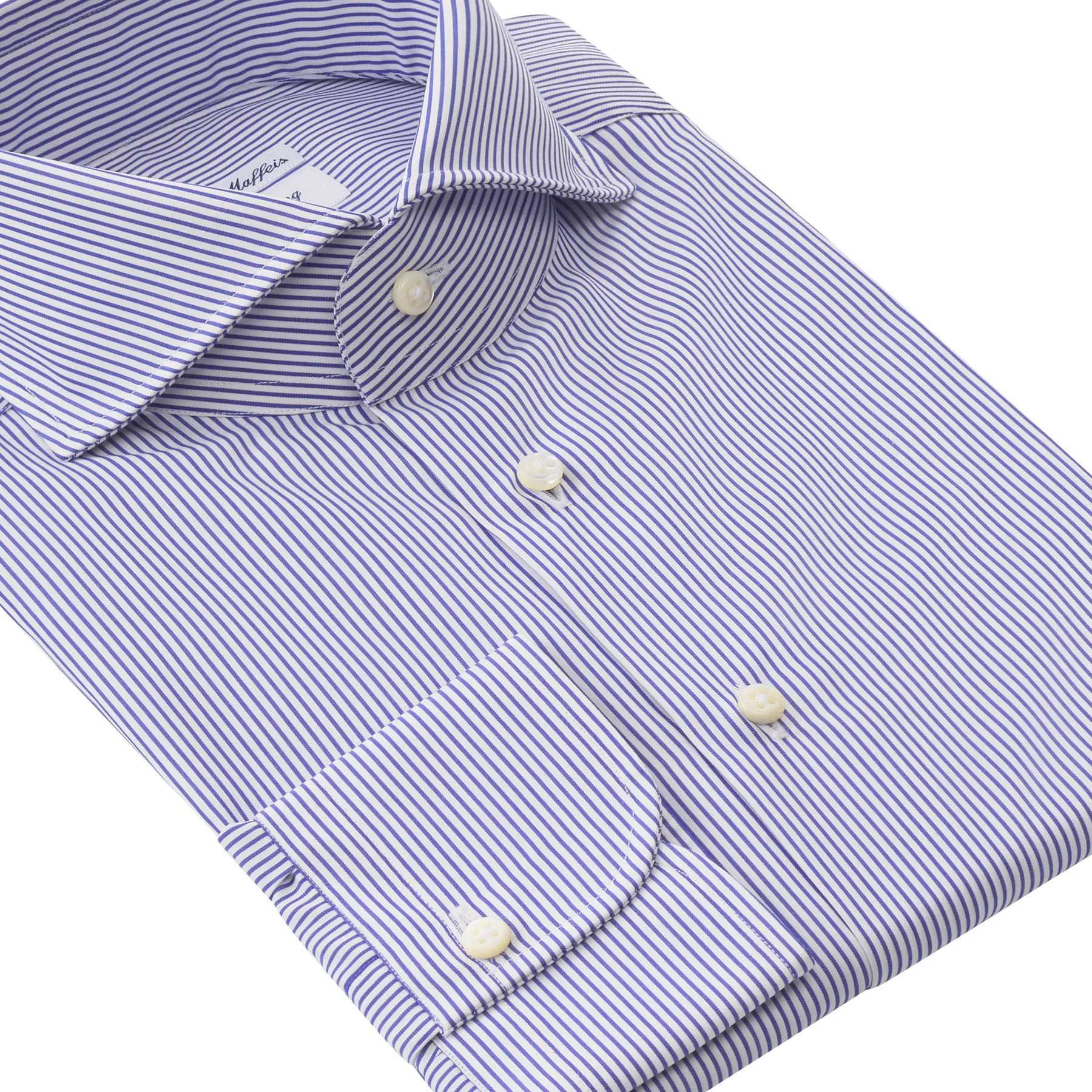 "All Day Long Collection" Striped Cotton Blue Shirt