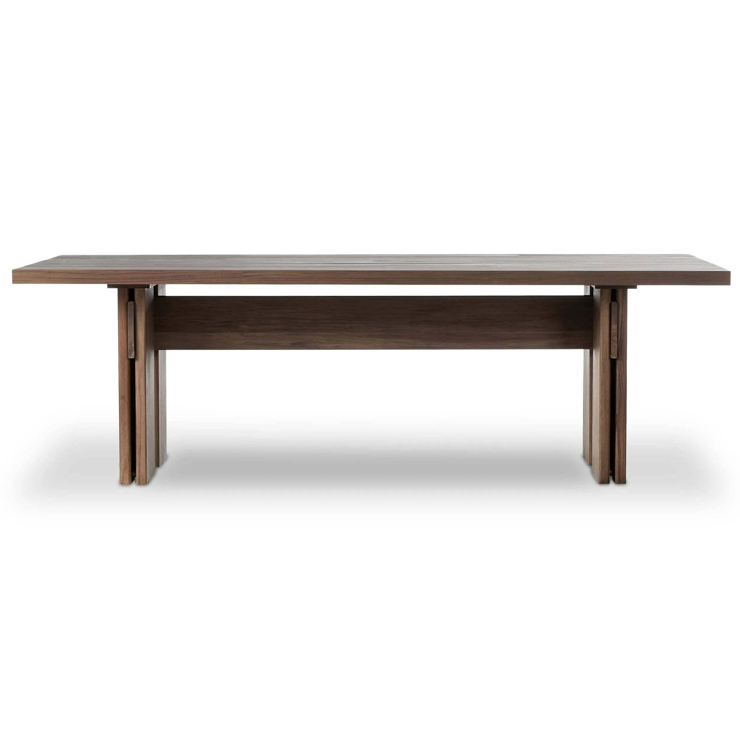 Railay Outdoor Dining Table, Stained Toasted Brown